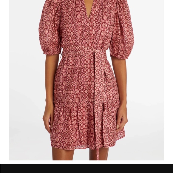 Marie Oliver Shyloh Dress in hibiscus shibori print - Picture 6 of 6